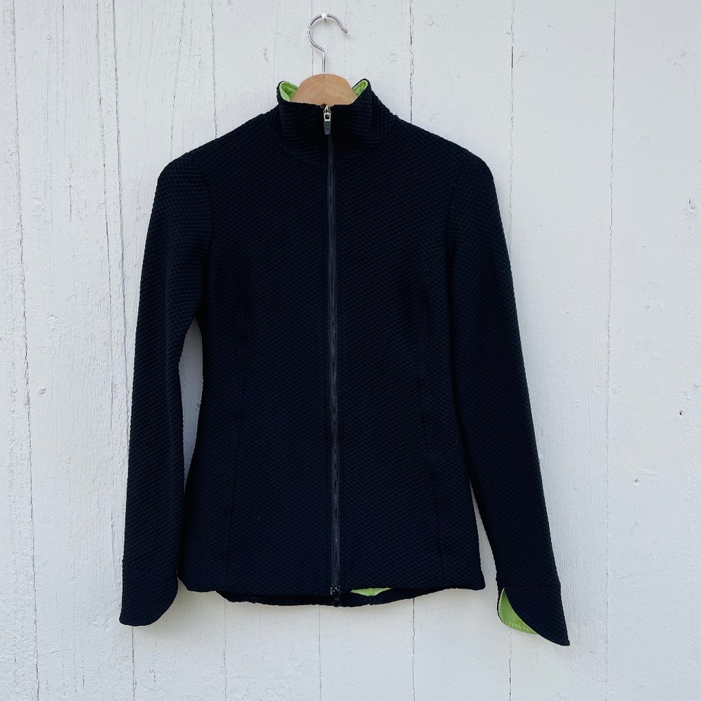 KSL Women’s Cycling Jacket | Size Small | Black with Green Lining